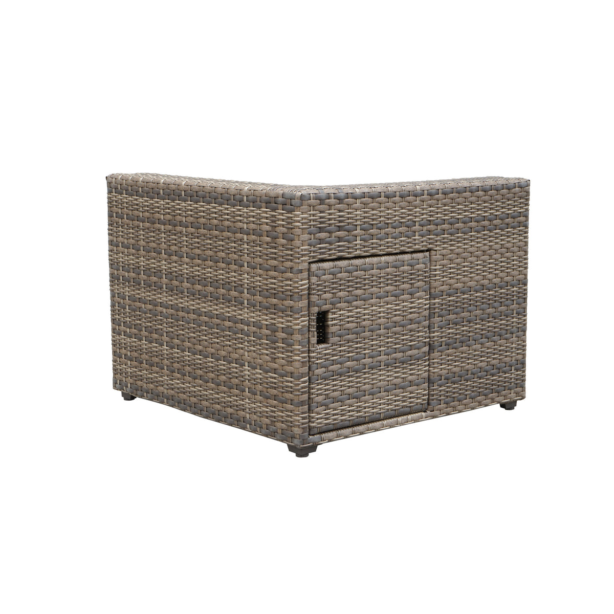 Tamyra Resin Wicker Side Table & Ottoman from Steve Silver - Luna Furniture