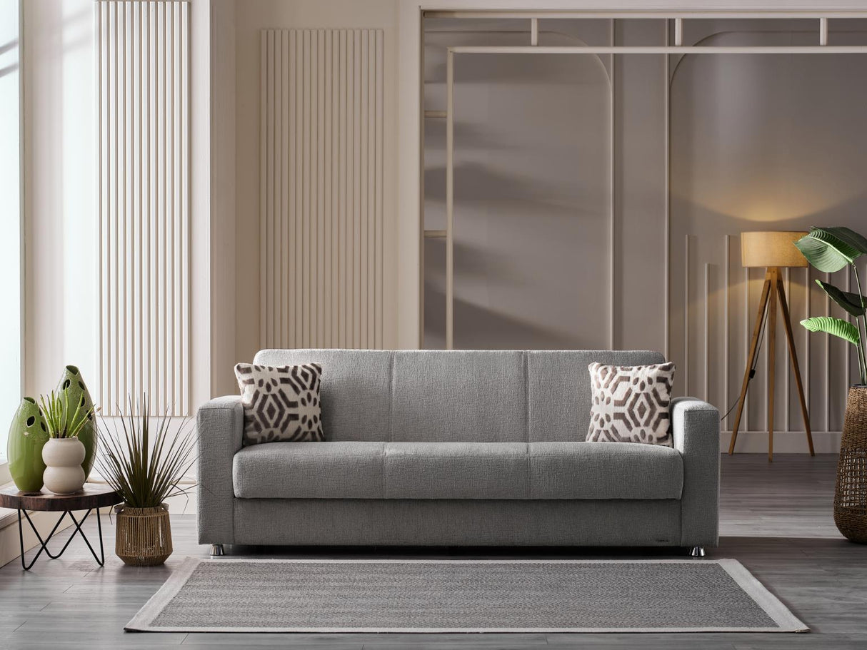Tokyo 3 Seat Sleeper (kamer Gray) from Bellona - Luna Furniture