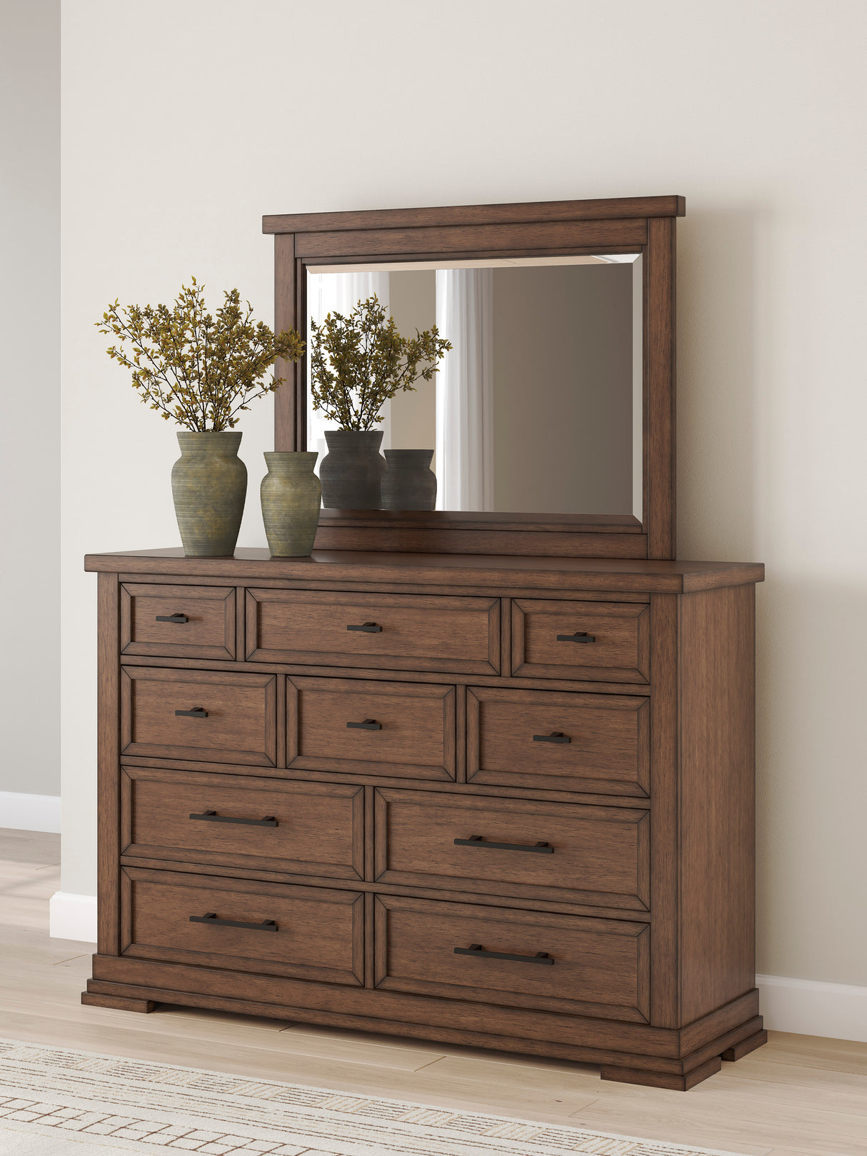 Taffenbrook Medium Brown Bedroom Mirror (Mirror Only) from Ashley - Luna Furniture