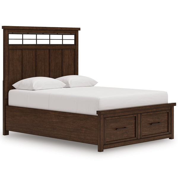 Taffenbrook Medium Brown Queen Storage Platform Bed