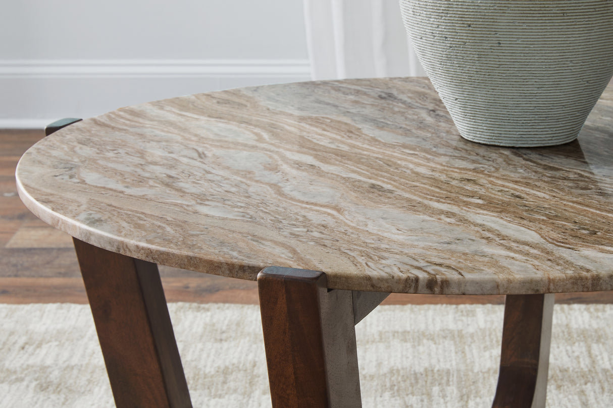 Tanidore Warm Brown Coffee Table from Ashley - Luna Furniture