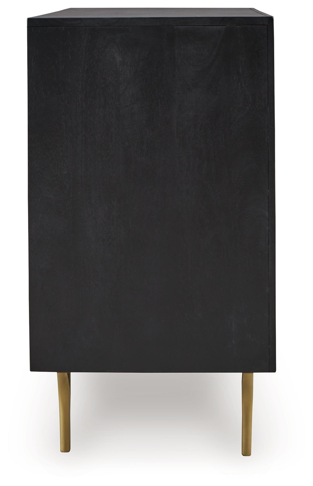 Tayner Black/Gold Finish Accent Cabinet from Ashley - Luna Furniture