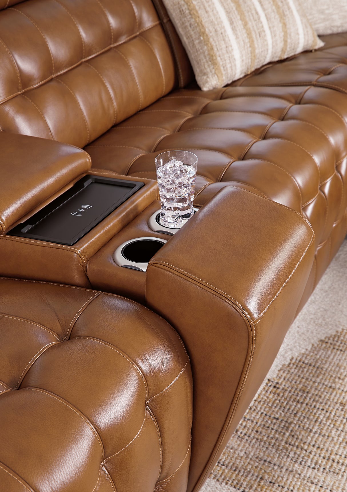 Temmpton 6-Piece Sectional with Ottoman in Chocolate from Ashley - Luna Furniture