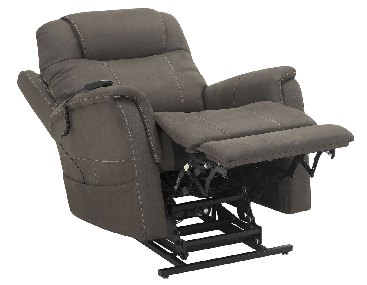Thames Walnut Power Lift Chair with Power Headrest from Steve Silver - Luna Furniture