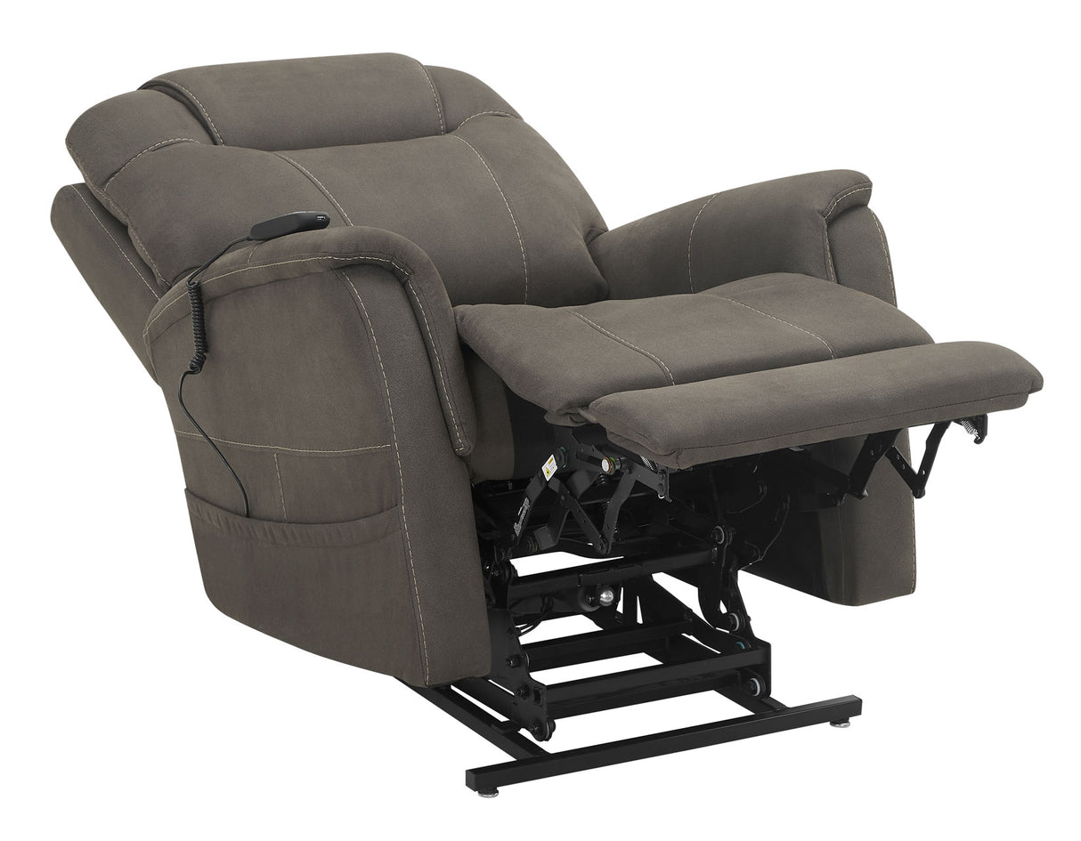 Thames Walnut Power Lift Chair with Power Headrest from Steve Silver - Luna Furniture