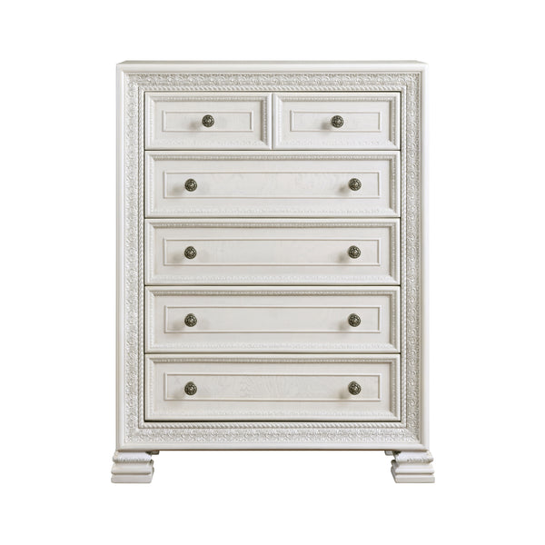 Theodora Pearl White Chest