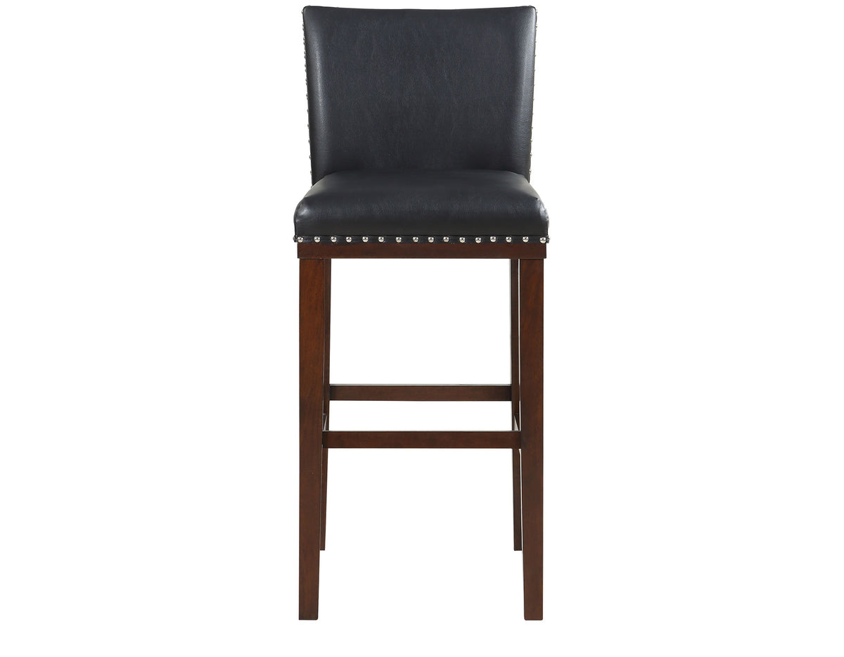 Tiffany 30″ Bar Stool, Black, Set of 2 from Steve Silver - Luna Furniture