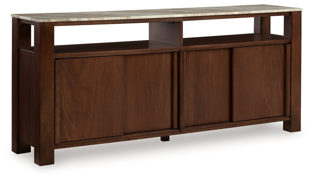 Tobinville Dark Brown Accent Cabinet from Ashley - Luna Furniture