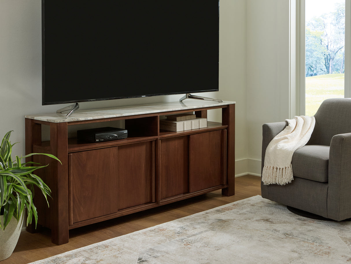 Tobinville Dark Brown Accent Cabinet from Ashley - Luna Furniture