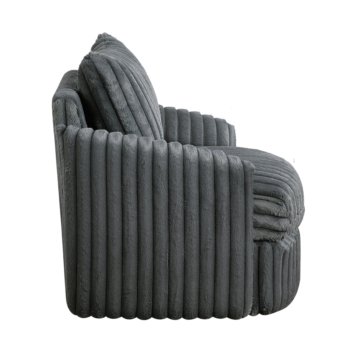 Tomball Dark Gray Swivel Chair from Homelegance - Luna Furniture
