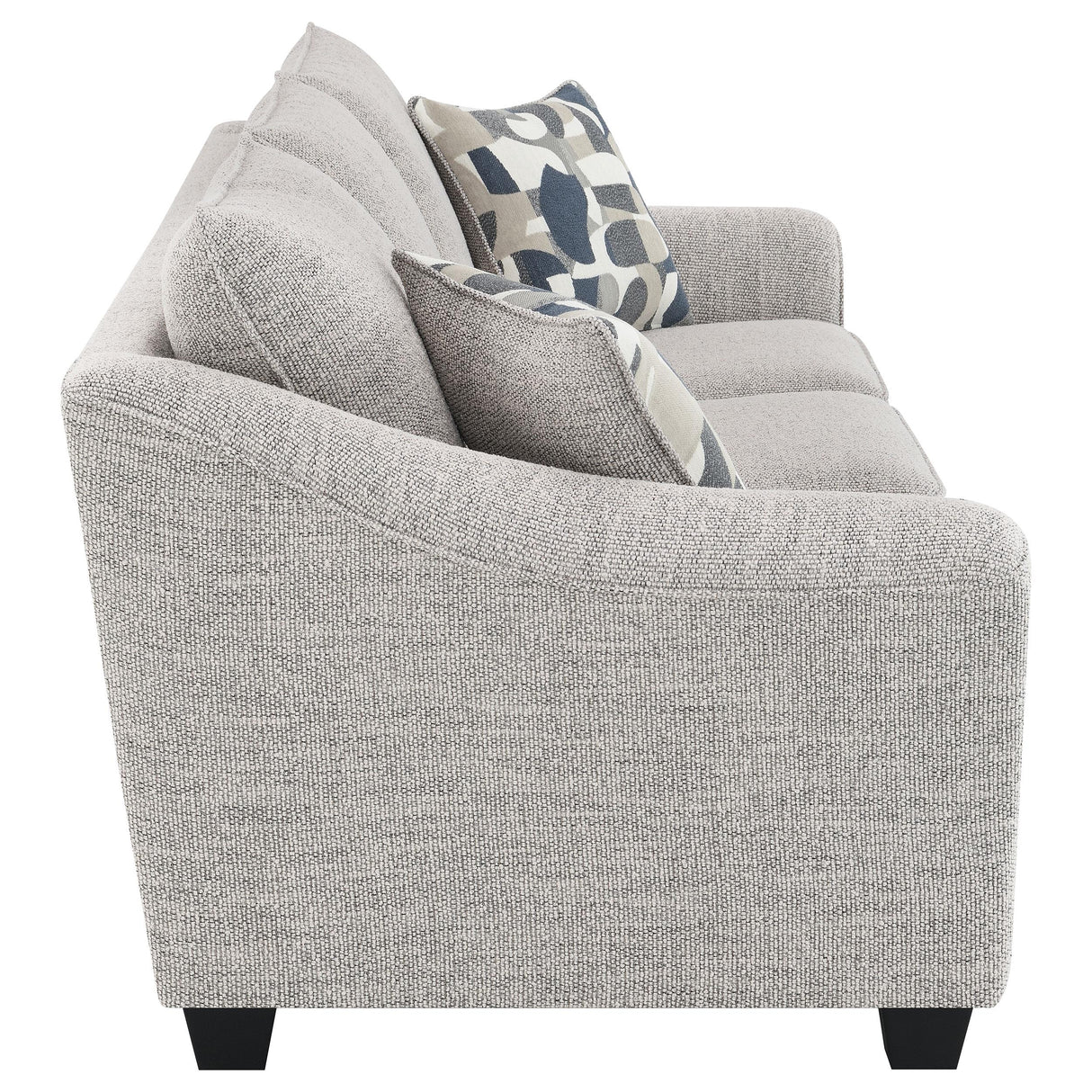 Tomkins Light Gray 3-Piece Boucle Upholstered Sofa Set from Coaster - Luna Furniture