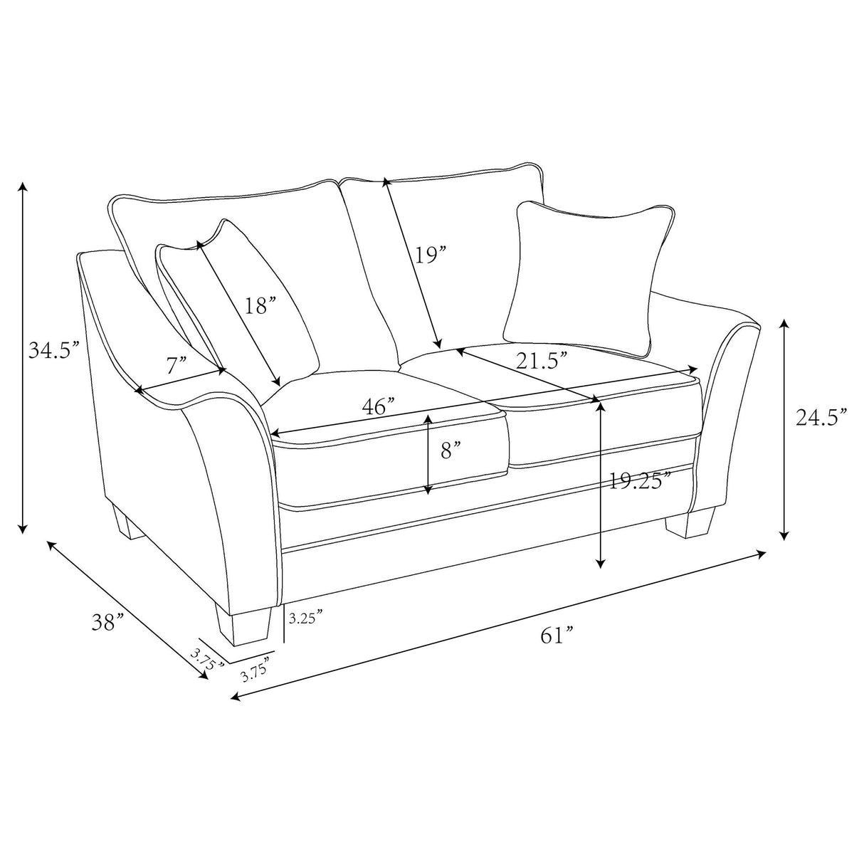 Tomkins Light Gray 3-Piece Boucle Upholstered Sofa Set from Coaster - Luna Furniture