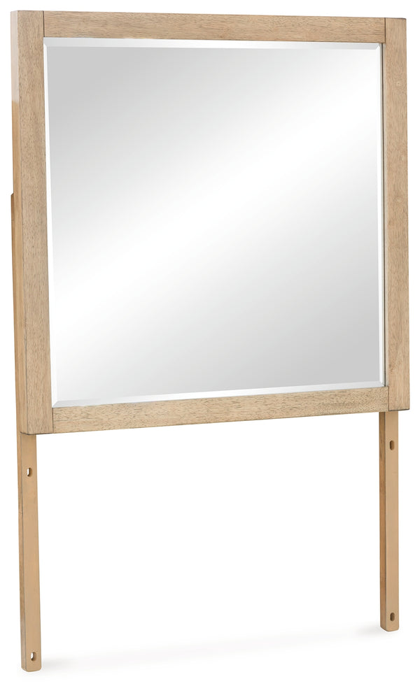 Tomtyn Light Brown Bedroom Mirror (Mirror Only)