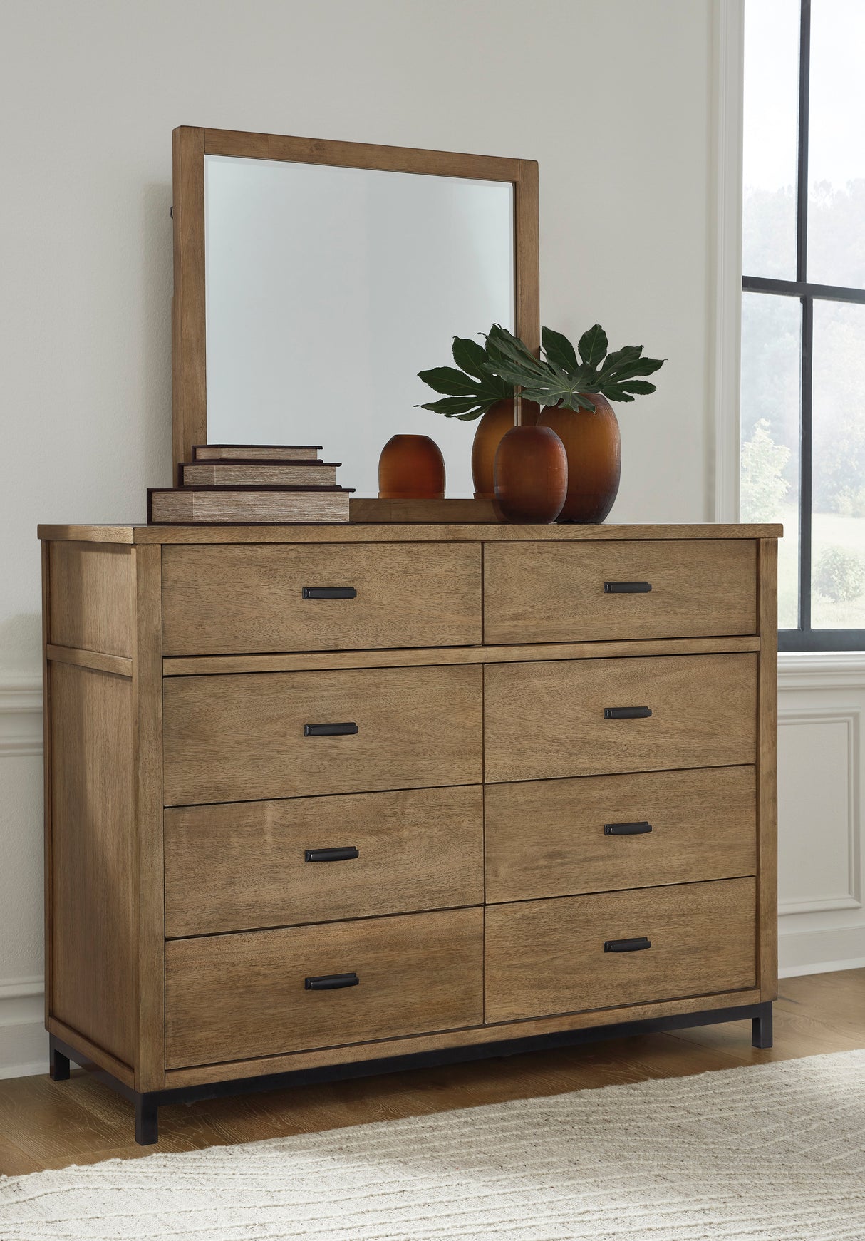 Tomtyn Light Brown Bedroom Mirror (Mirror Only) from Ashley Furniture - Luna Furniture