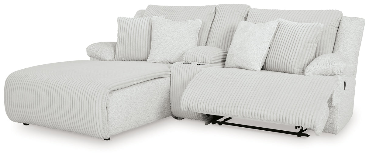 Top Tier Alloy 3-Piece LAF Chaise Reclining Sectional from Ashley - Luna Furniture