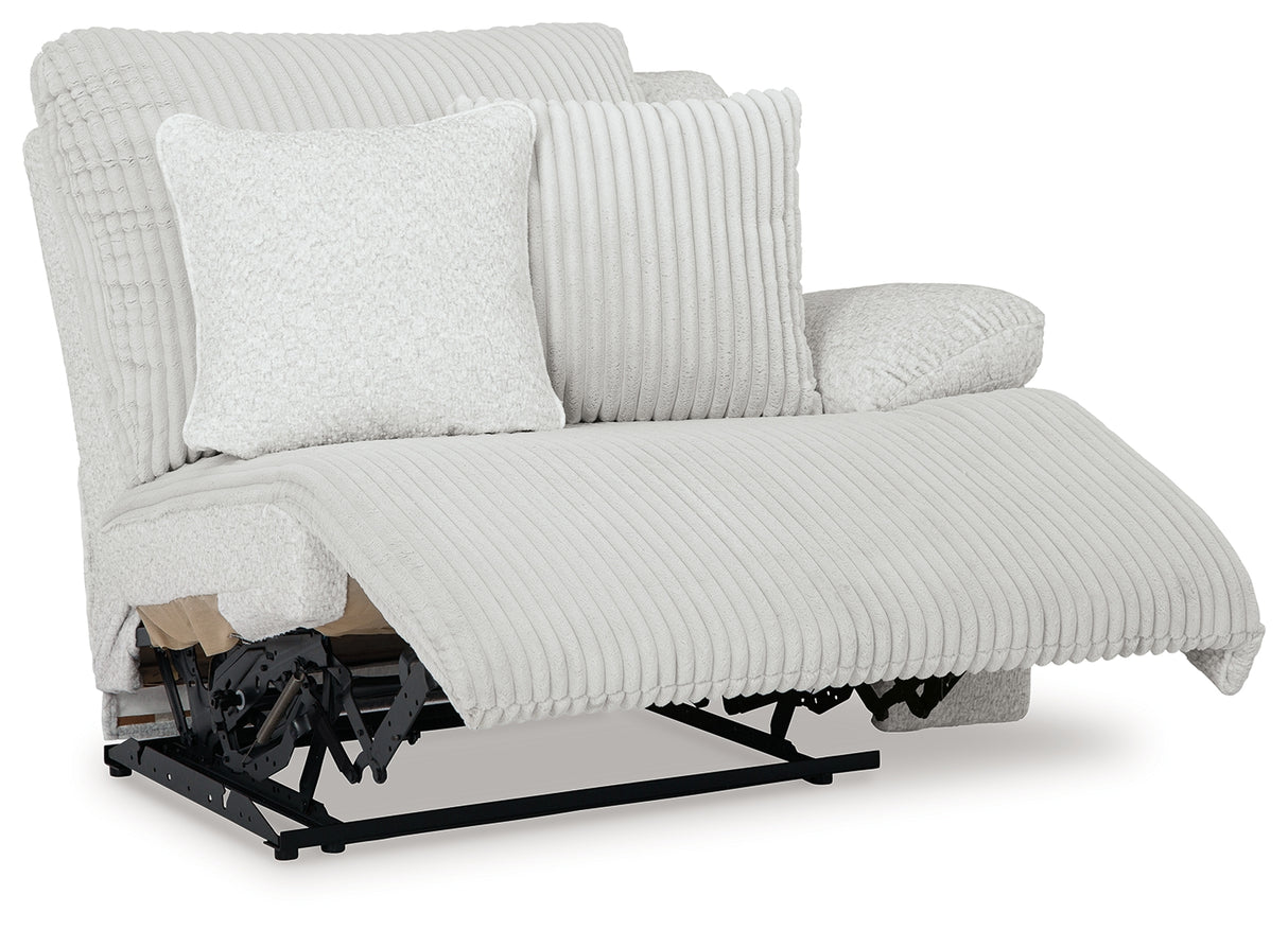Top Tier Alloy 4-Piece LAF Chaise Reclining Sectional from Ashley - Luna Furniture