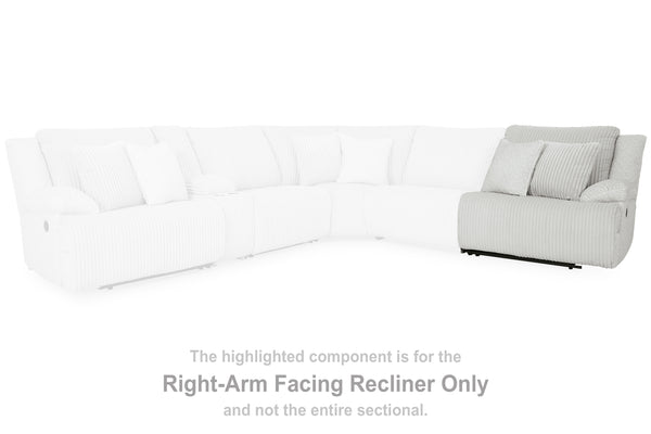 Top Tier Alloy Right-Arm Facing Recliner
