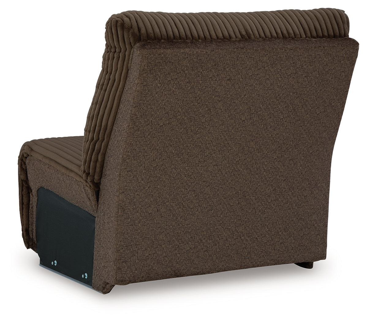 Top Tier Chocolate Armless Chair from Ashley - Luna Furniture