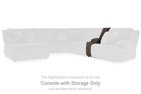 Top Tier Chocolate Console with Storage
