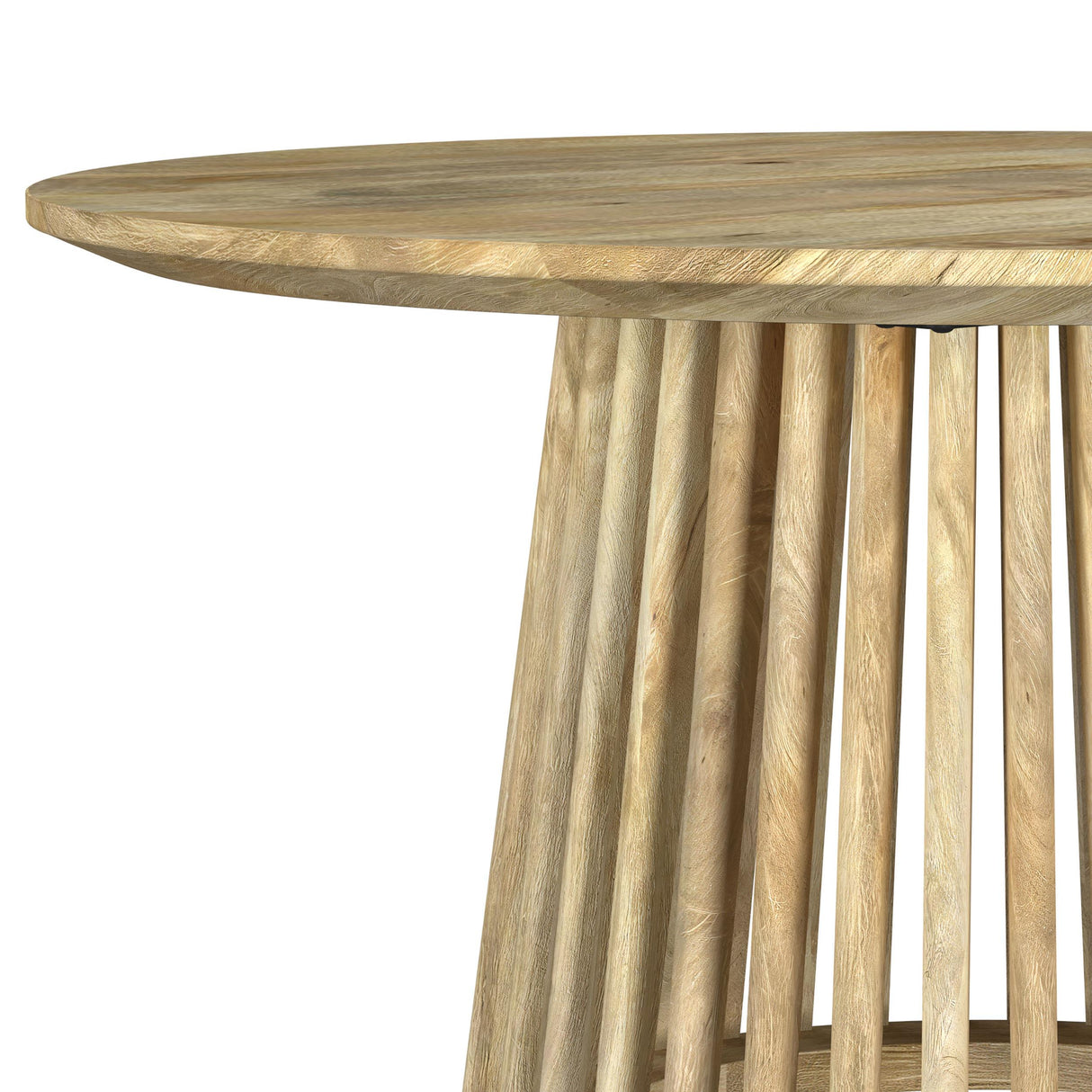 Touhy Natural Mango Round Solid Wood Cocktail Coffee Table from Coaster - Luna Furniture