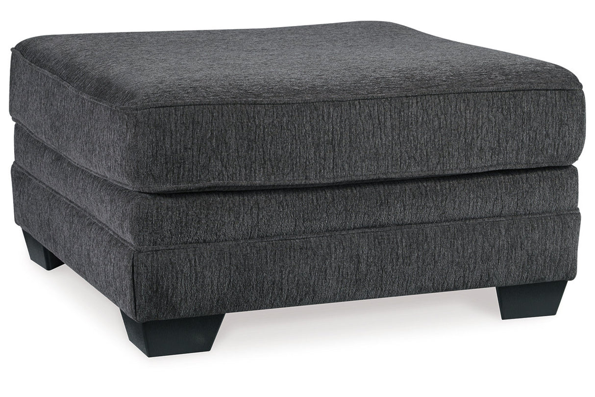 Tracling Slate 3-Piece Sectional with Ottoman from Ashley Furniture - Luna Furniture