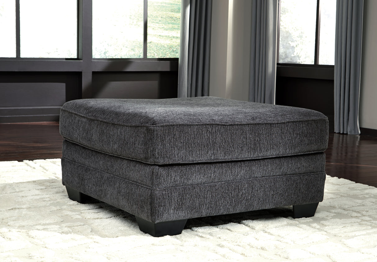 Tracling Slate 3-Piece Sectional with Ottoman from Ashley Furniture - Luna Furniture