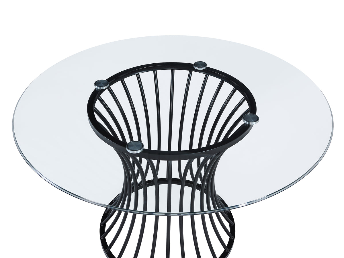 Tracy Light Gray Round Dining Set from Crown Mark - Luna Furniture