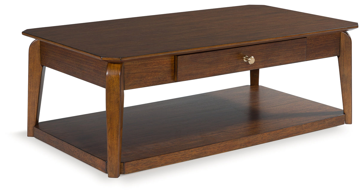 Trenmour Medium Brown Coffee Table from Ashley - Luna Furniture