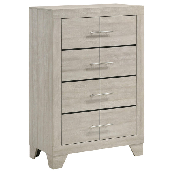 Trenton Rustic Cream 4-Drawer Bedroom Chest