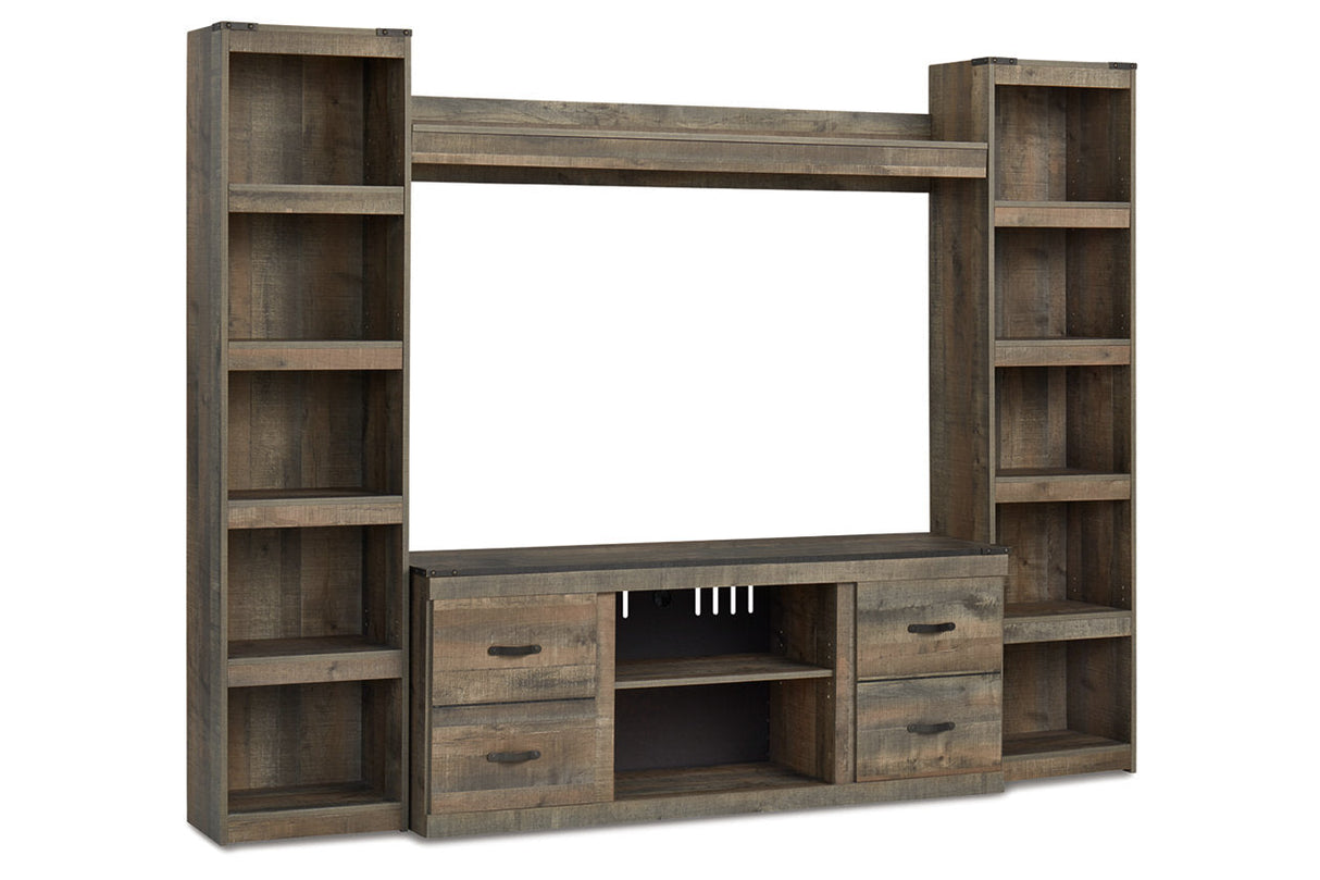 Trinell Brown 4-Piece Entertainment Center from Ashley - Luna Furniture