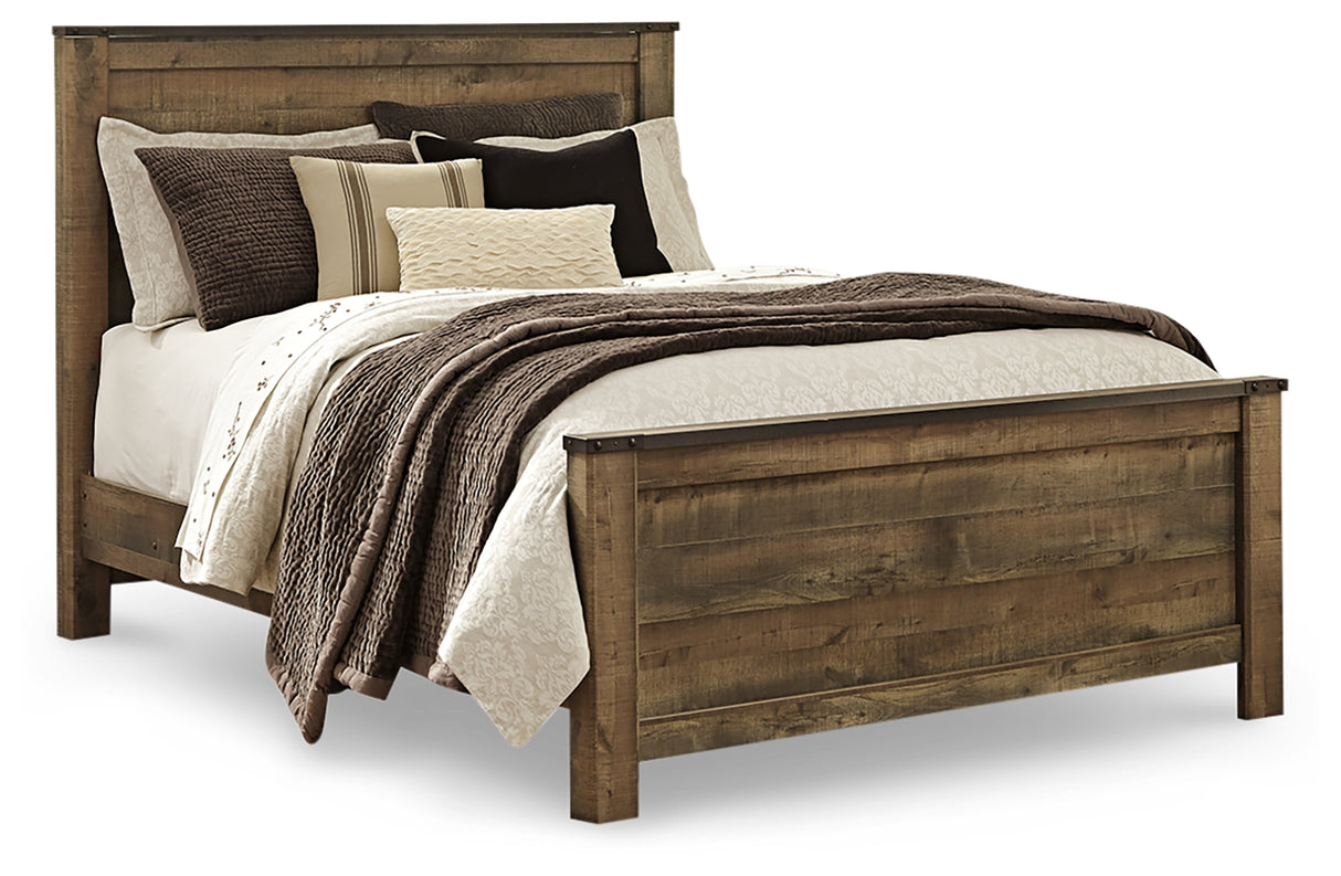 Trinell Brown Queen Panel Bed, Chest and 2 Nightstands from Ashley - Luna Furniture