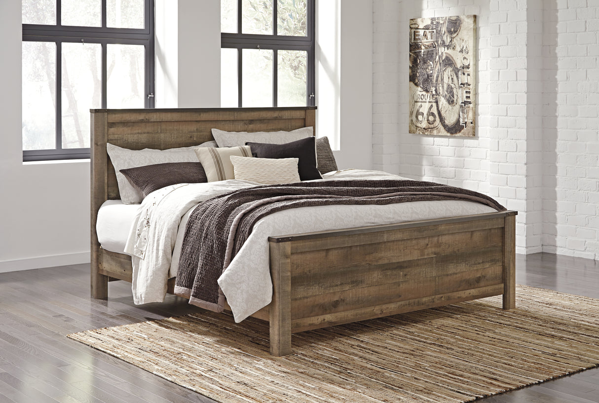 Trinell King Panel Bed, Chest and 2 Nightstands from Ashley - Luna Furniture