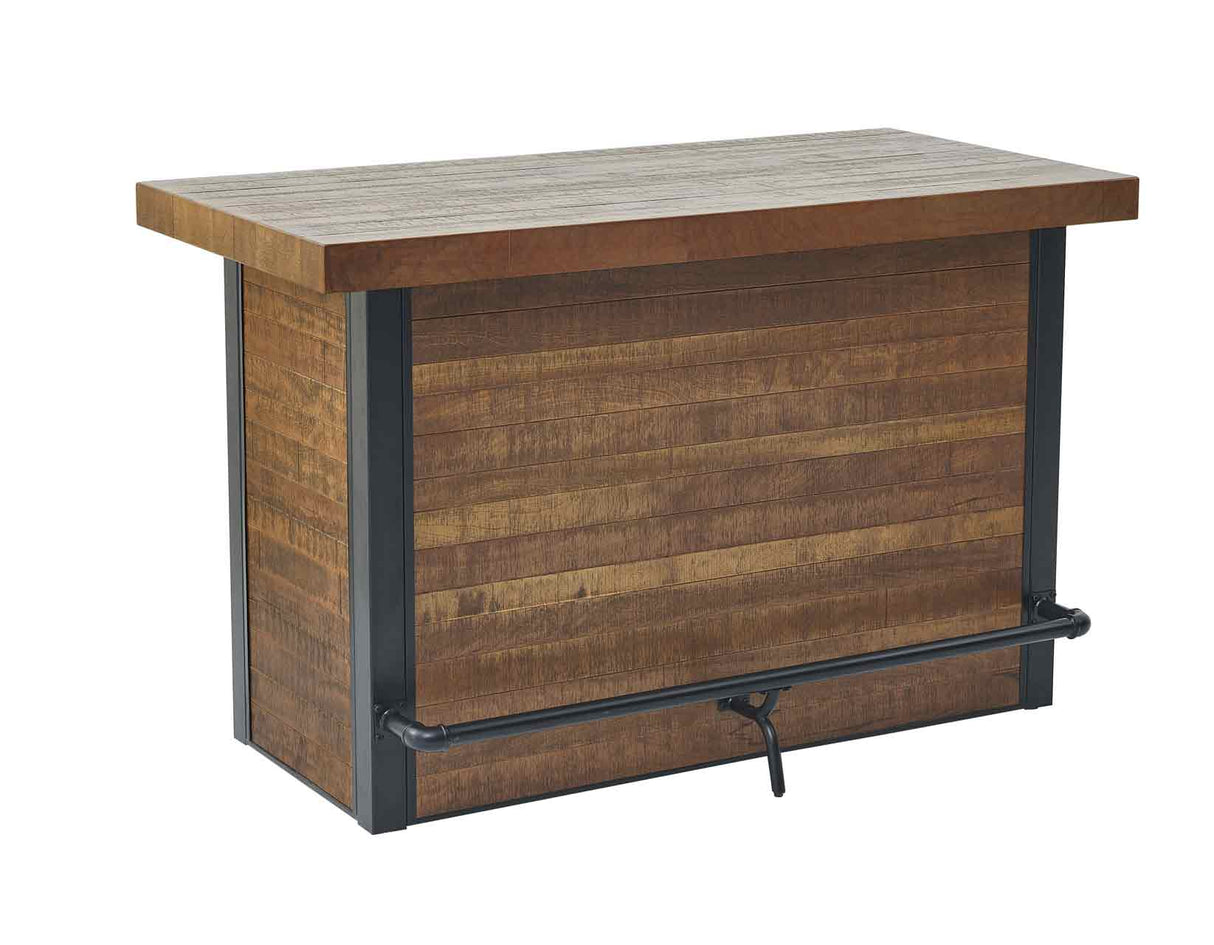Tyler Chestnut/Black 3-Piece 38-inch Counter Bar Set from Steve Silver - Luna Furniture
