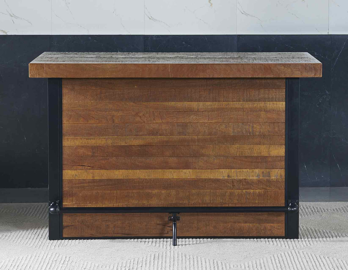 Tyler Chestnut/Black 3-Piece 38-inch Counter Bar Set from Steve Silver - Luna Furniture