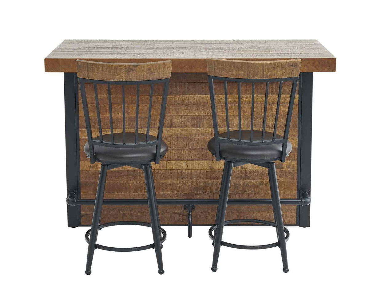 Tyler Chestnut/Black 38-inch Counter Bar from Steve Silver - Luna Furniture
