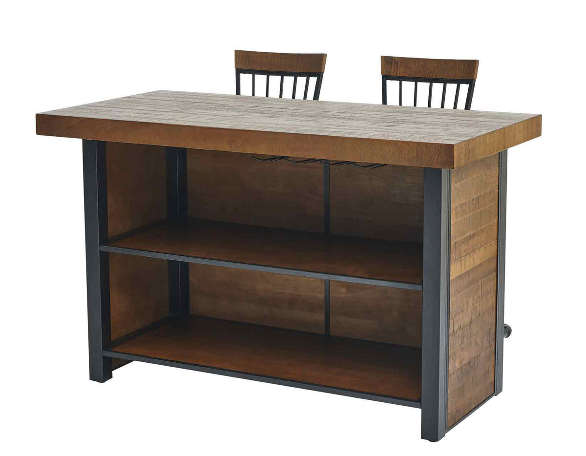 Tyler Chestnut/Black 38-inch Counter Bar from Steve Silver - Luna Furniture