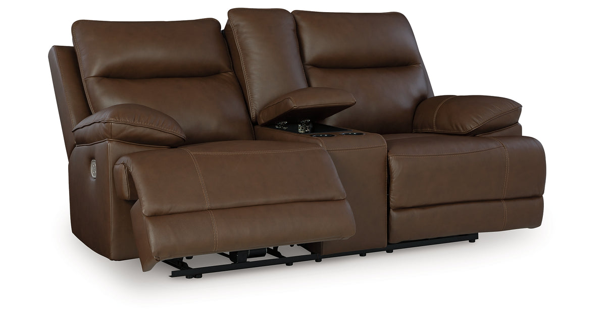 VonRyan Tobacco Power Reclining Loveseat from Ashley - Luna Furniture