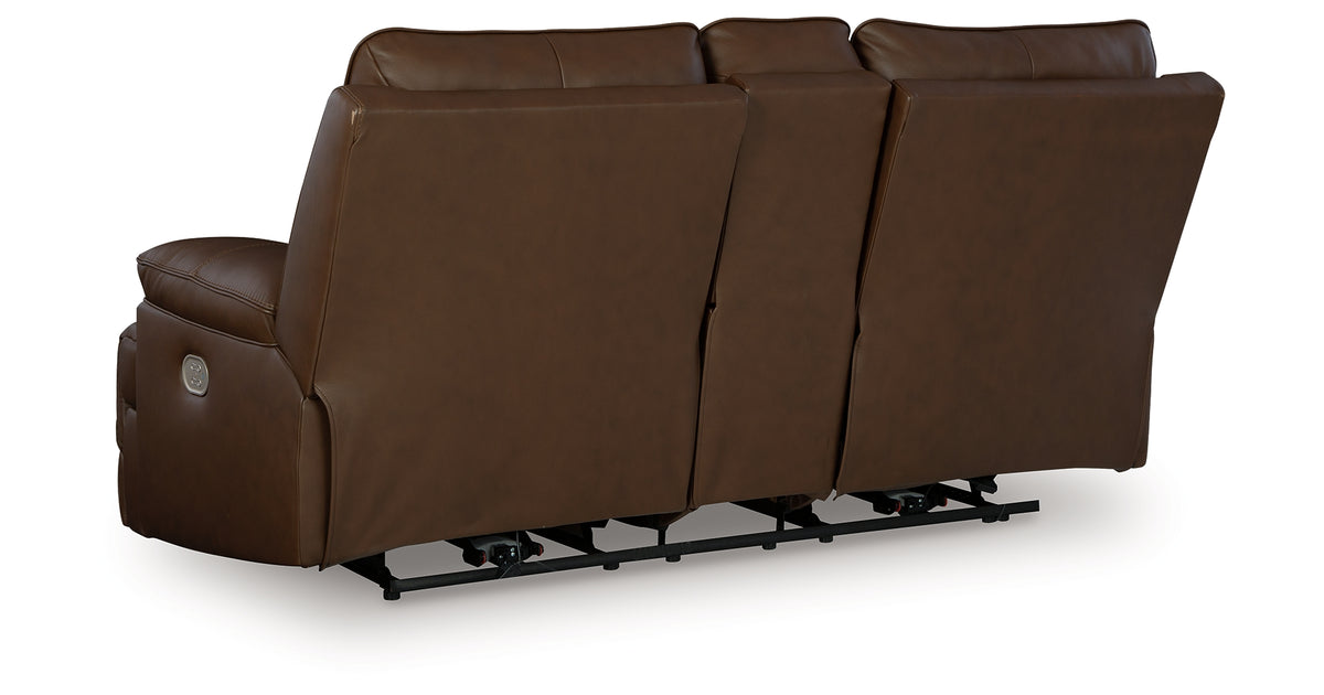 VonRyan Tobacco Power Reclining Loveseat from Ashley - Luna Furniture