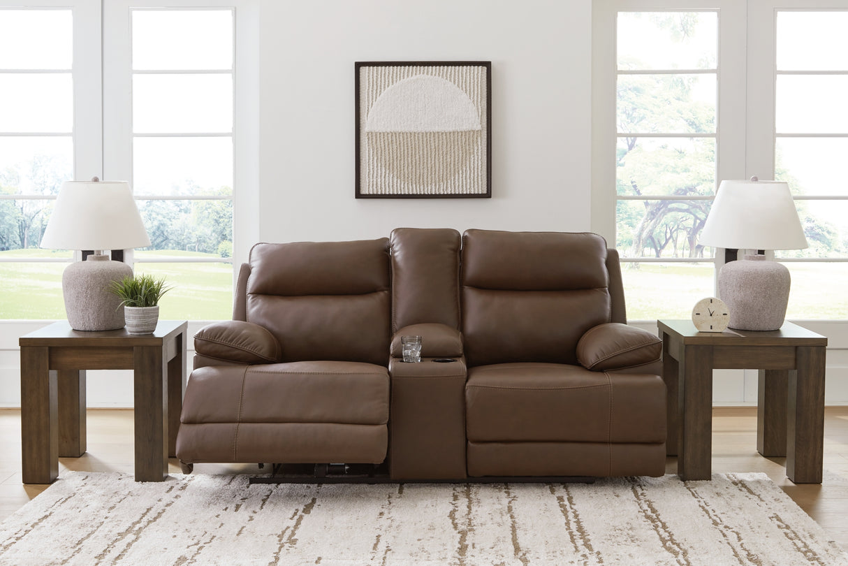 VonRyan Sofa, Loveseat and Recliner in Tobacco from Ashley - Luna Furniture