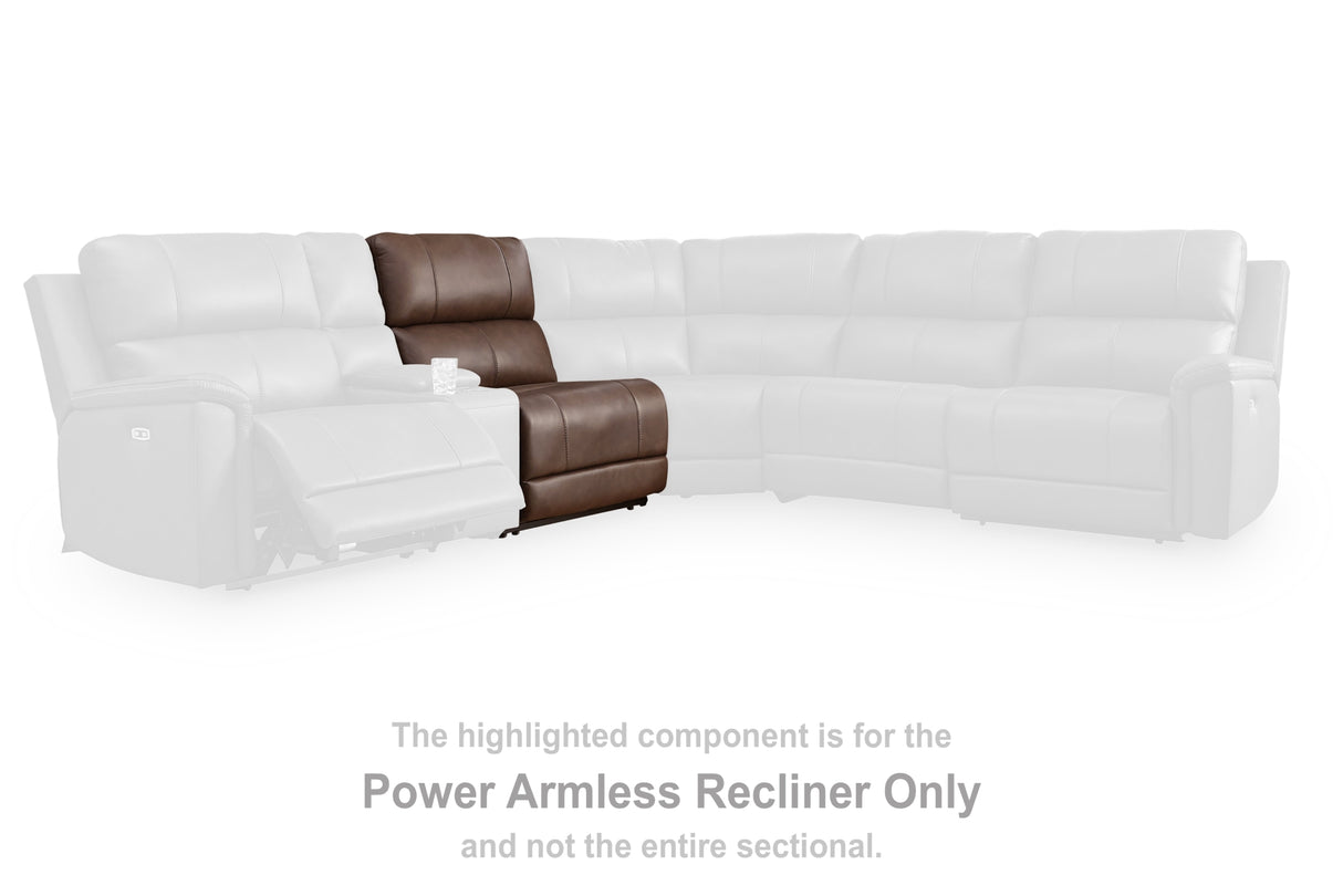 Bleckley Espresso Power Armless Recliner from Ashley Furniture - Luna Furniture