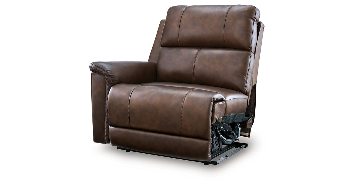Bleckley Espresso Left-Arm Facing Power Recliner from Ashley - Luna Furniture