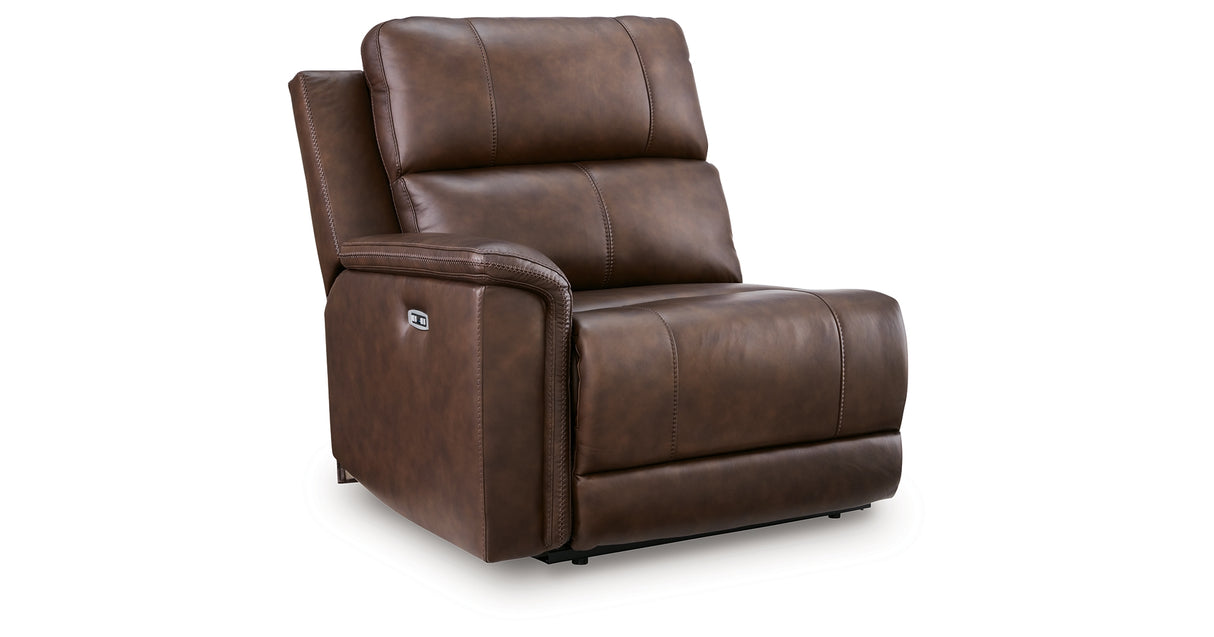 Bleckley Espresso Left-Arm Facing Power Recliner from Ashley - Luna Furniture