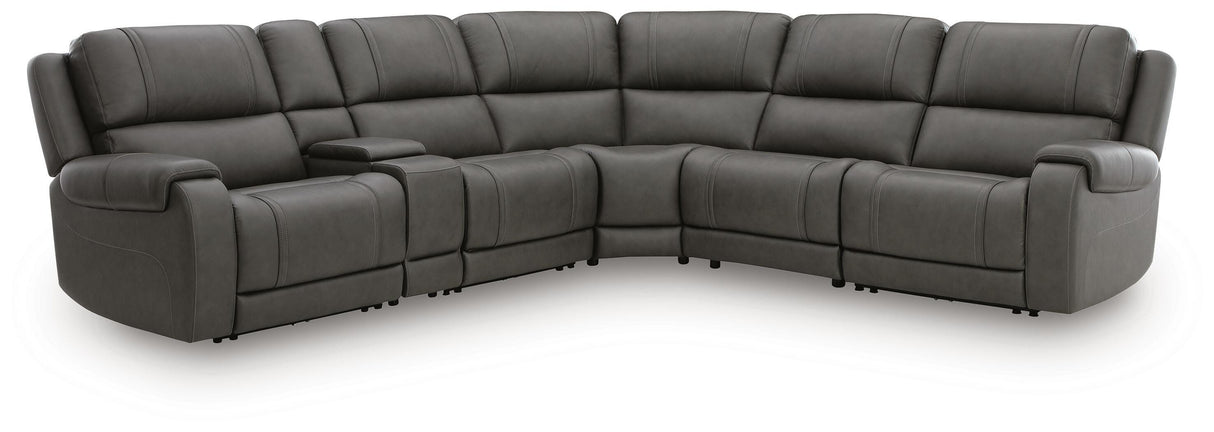 5Z - Pittson Anchor 6-Piece Power Reclining Sectional from Ashley - Luna Furniture