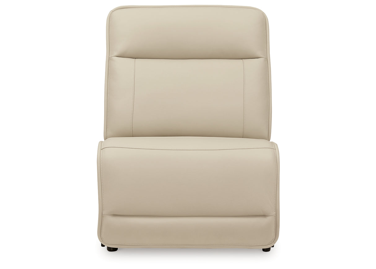 Double Deal Almond Armless Chair from Ashley - Luna Furniture