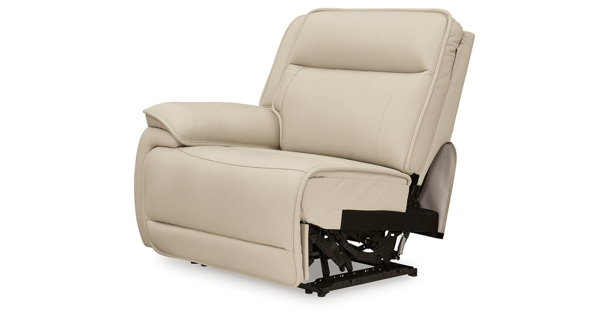 Double Deal Almond Left-Arm Facing Power Recliner from Ashley - Luna Furniture