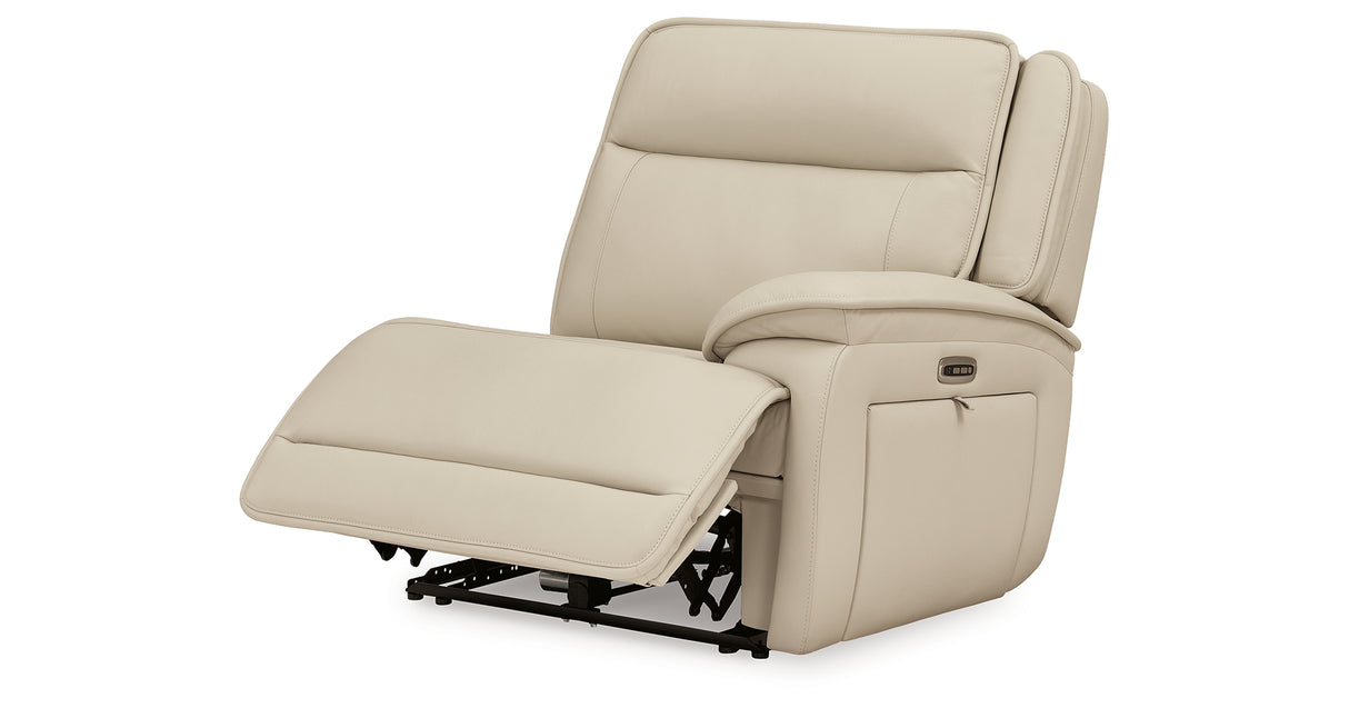 Double Deal Almond 6-Piece Power Reclining Sectional from Ashley Furniture - Luna Furniture