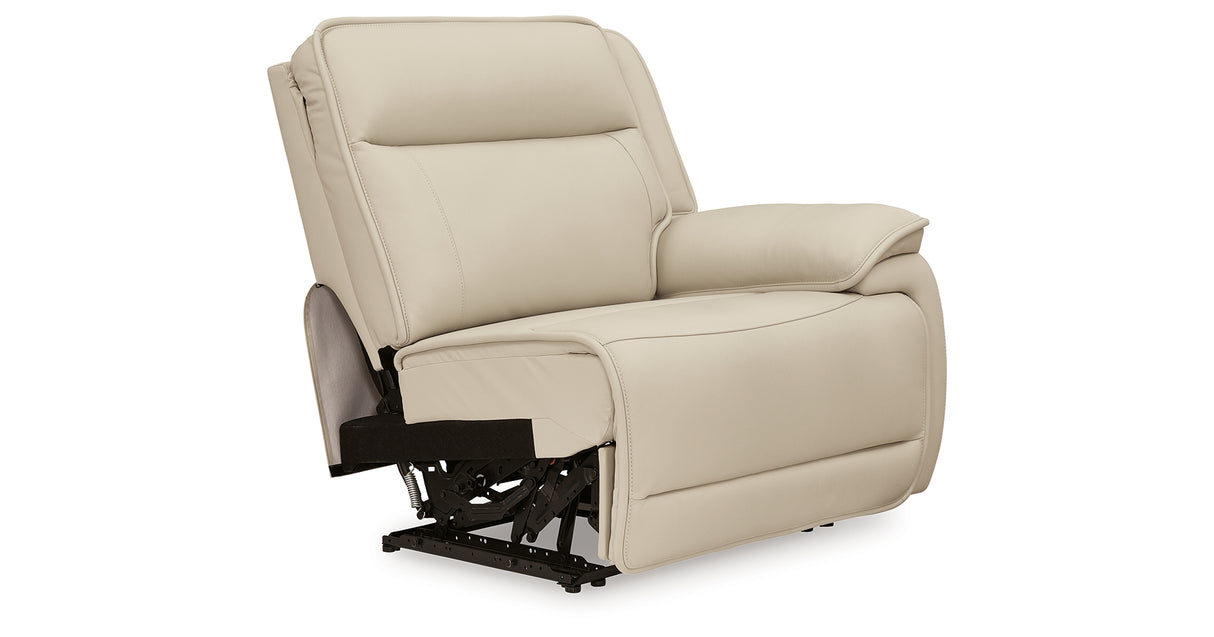 Double Deal Almond 5-Piece Reclining Sectional with Console from Ashley - Luna Furniture