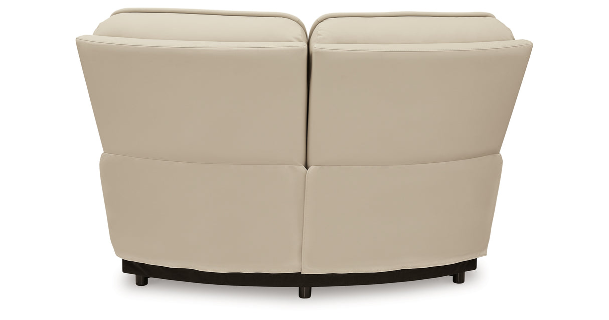 Double Deal Almond 6-Piece Power Reclining Sectional from Ashley Furniture - Luna Furniture