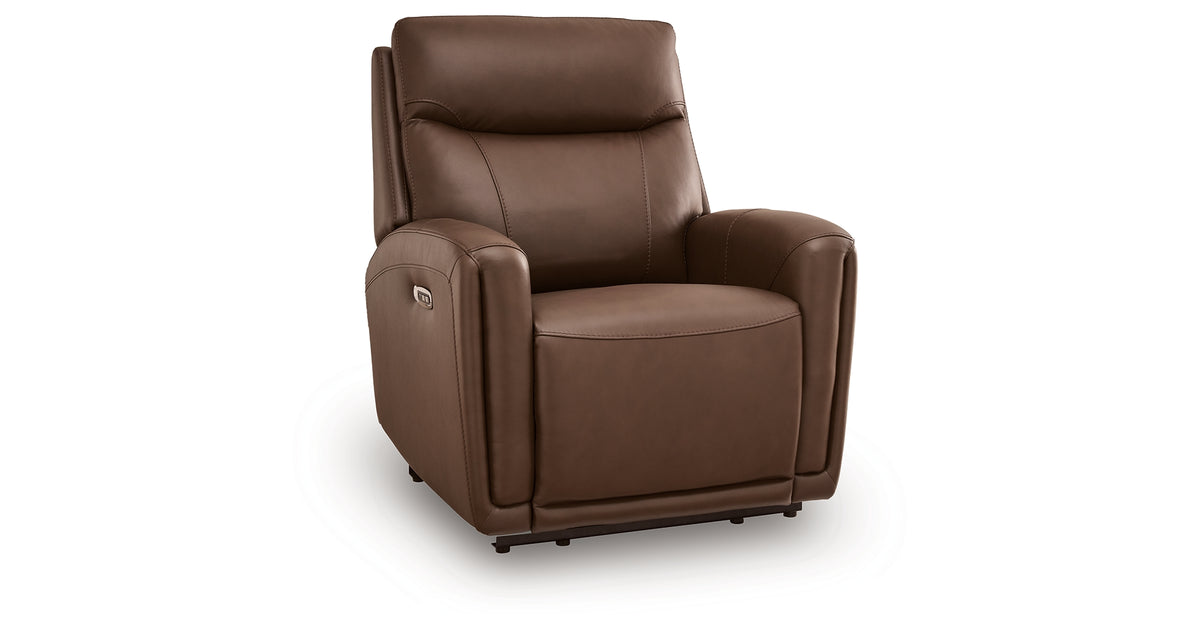 Pincara Umber Power AutoGlide Recliner from Ashley Furniture - Luna Furniture
