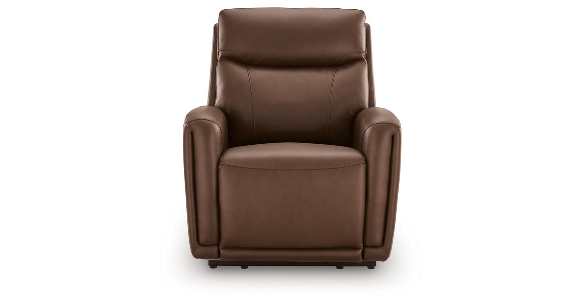 Pincara Umber Power AutoGlide Recliner from Ashley Furniture - Luna Furniture